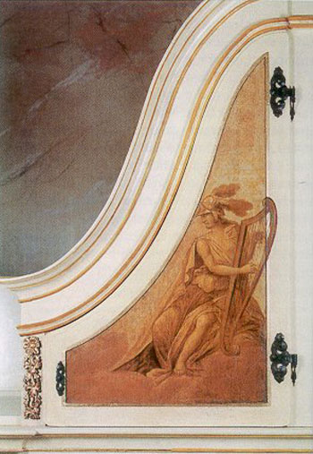 Breslau, Elisabethkirche: choir-organ, organ case detail