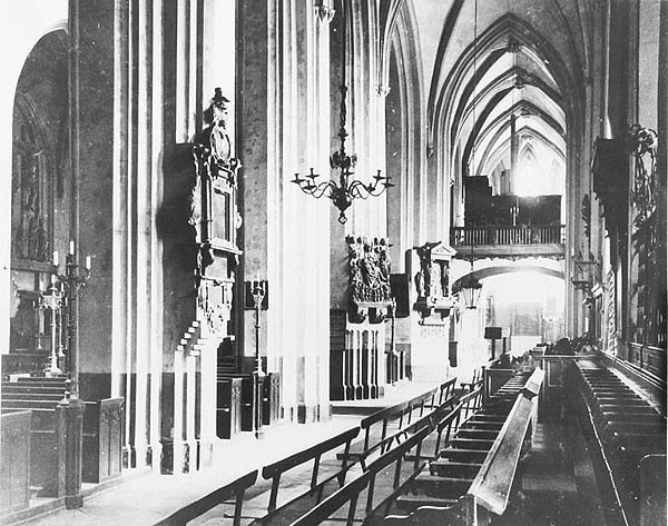 Breslau, Elisabethkirche: choir-organ, former state
