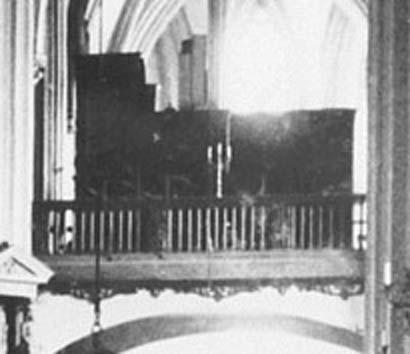 Breslau, Elisabethkirche: choir-organ, former state