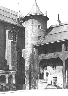 Die Rundtreppe beim Marschallhaus