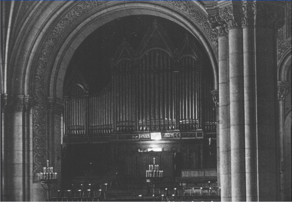 The organ of the Kaiser Wilhelm Ged&auml;chtniskirche in Berlin