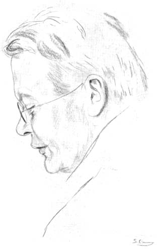 Drawing of Reger by Czerny