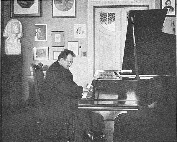Reger in his music-room in Meiningen