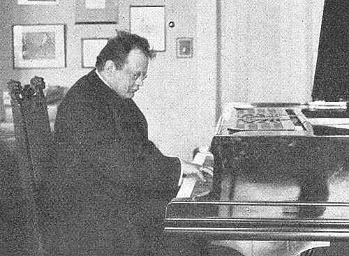 Reger in his music-room in Meiningen