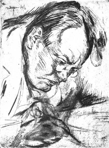 Max Reger writing his music