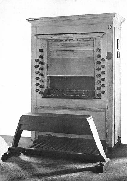 Old keyboards of the organ of the Bonifaciuskirche, Arnstadt