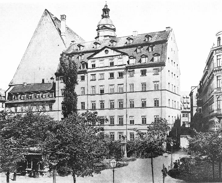 Leipzig, Thomasschule from the West