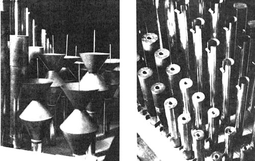 Pfeifen der Orgel der Neuro�gartner Kirche